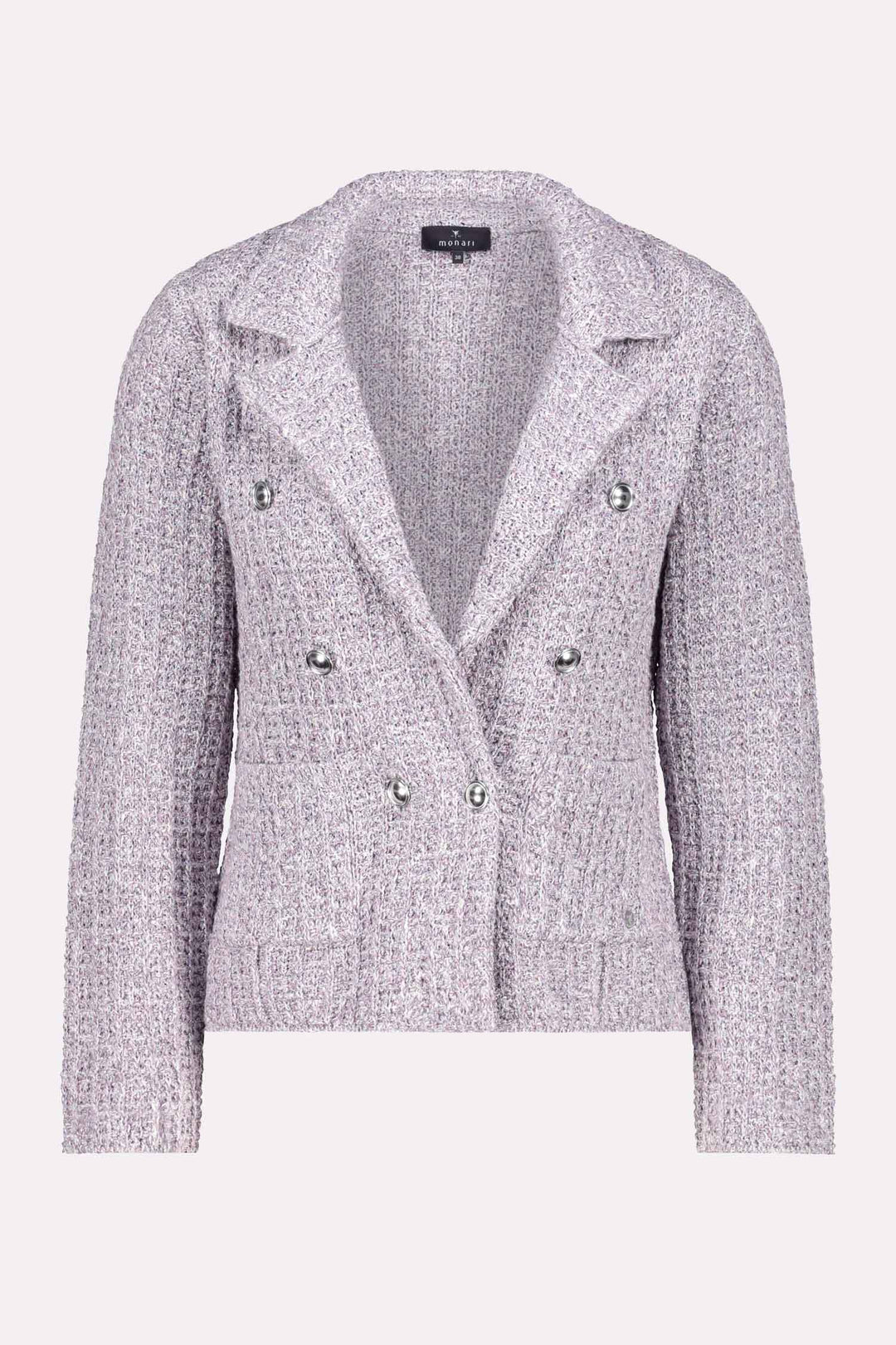 Tweed Knitted Blazer in Orchid