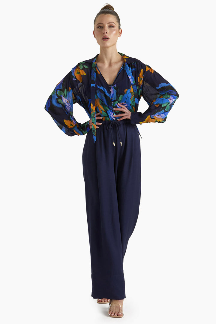 Twilight Blouse in Navy Floral