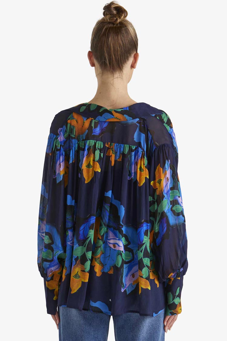 Twilight Blouse in Navy Floral