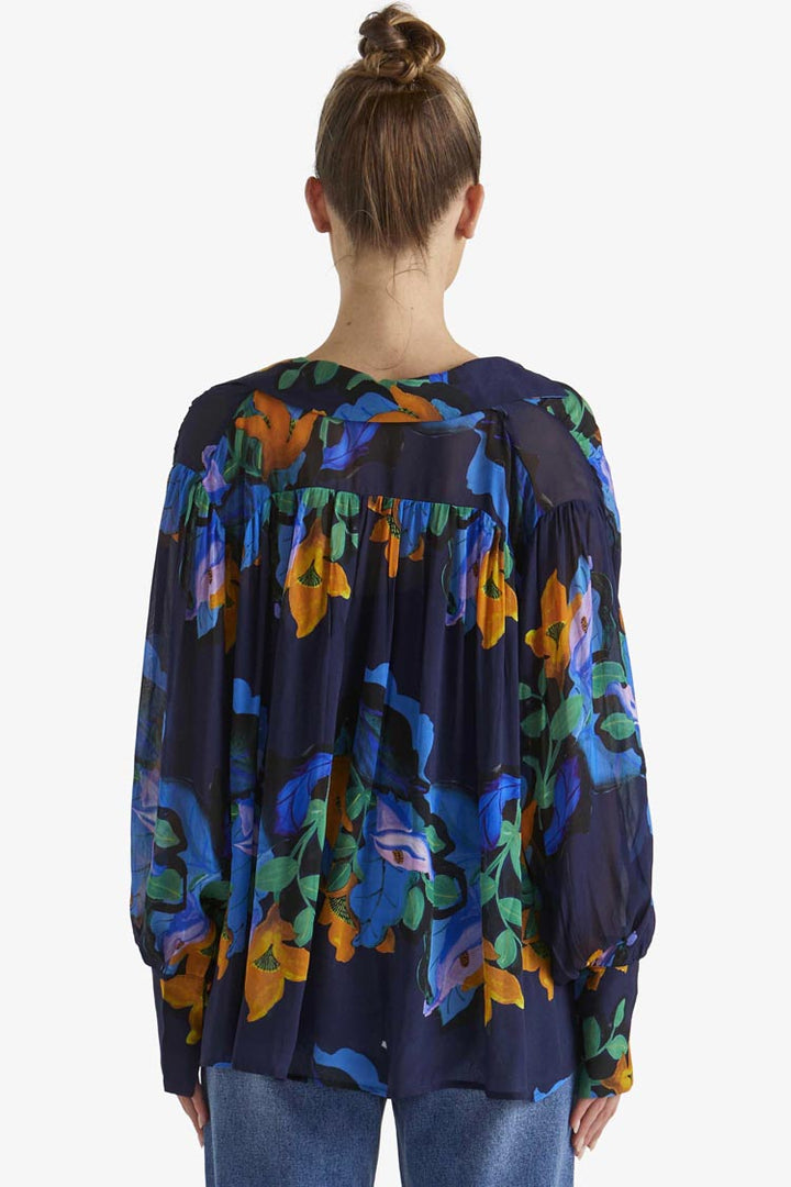 Twilight Blouse in Navy Floral
