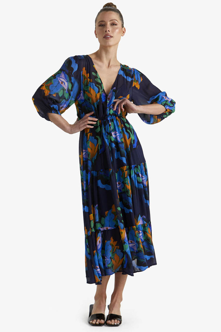 Twilight Dress in Navy Floral