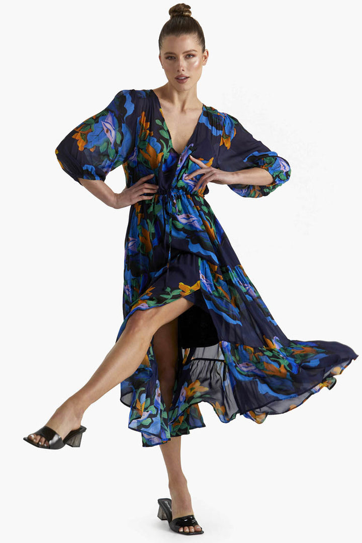 Twilight Dress in Navy Floral