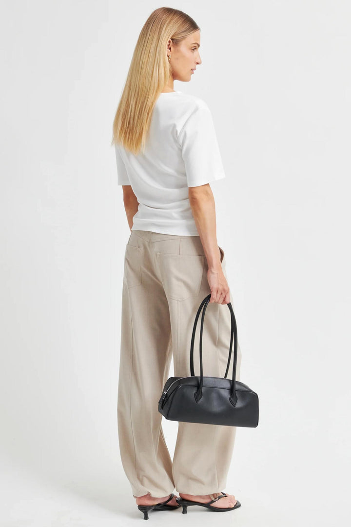 Ulina Drape Tee in White