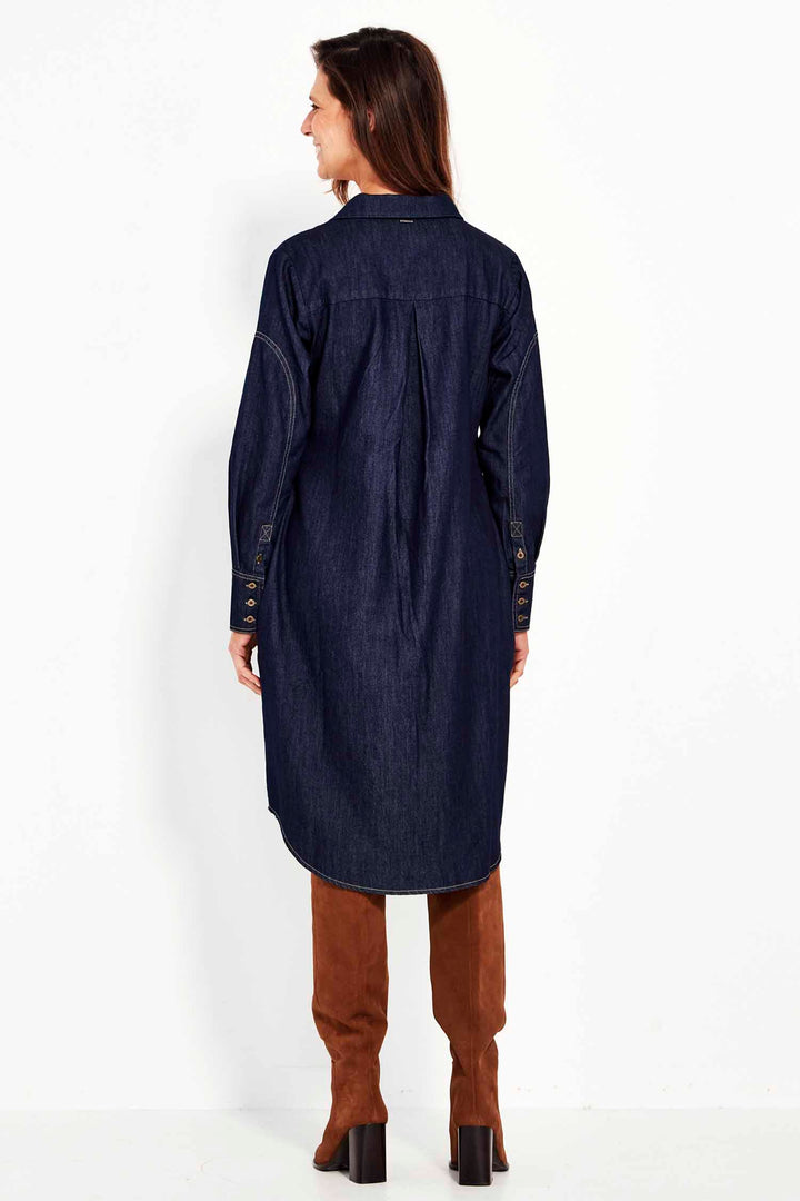 Unit Dress in Dark Denim