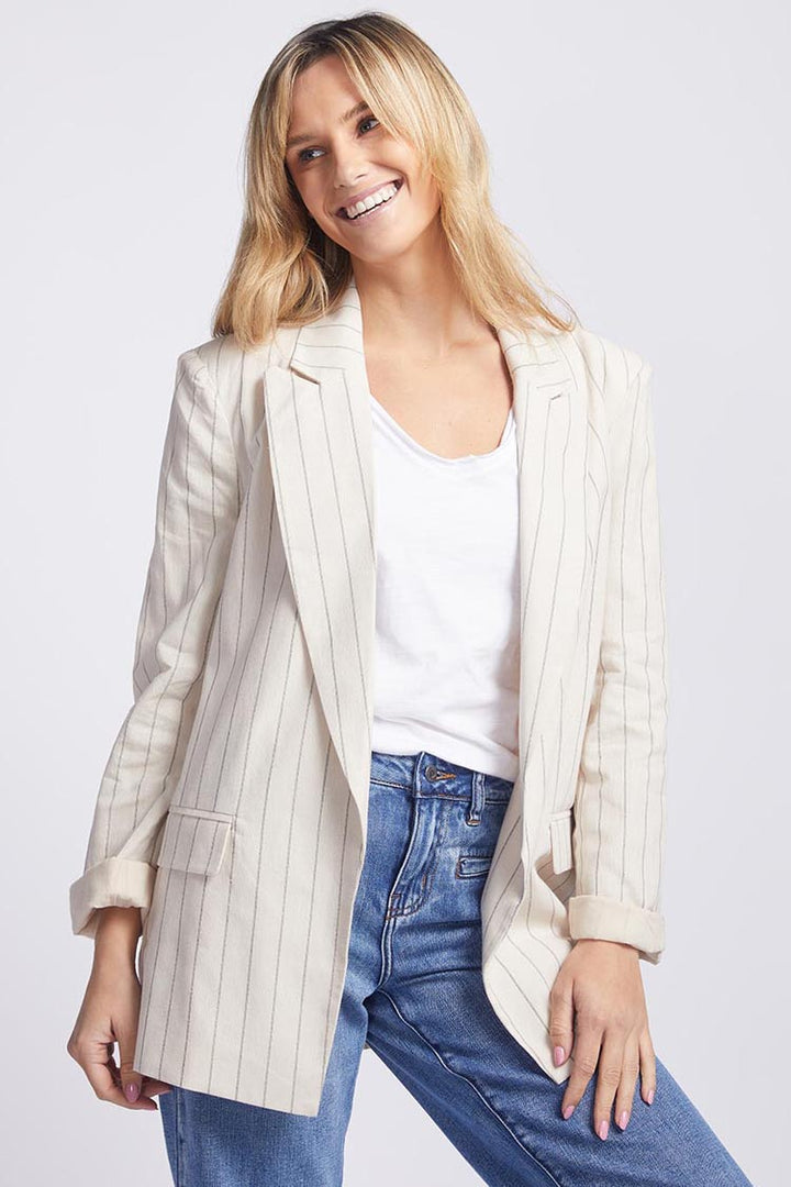 Upstate Blazer in Natural Stripe