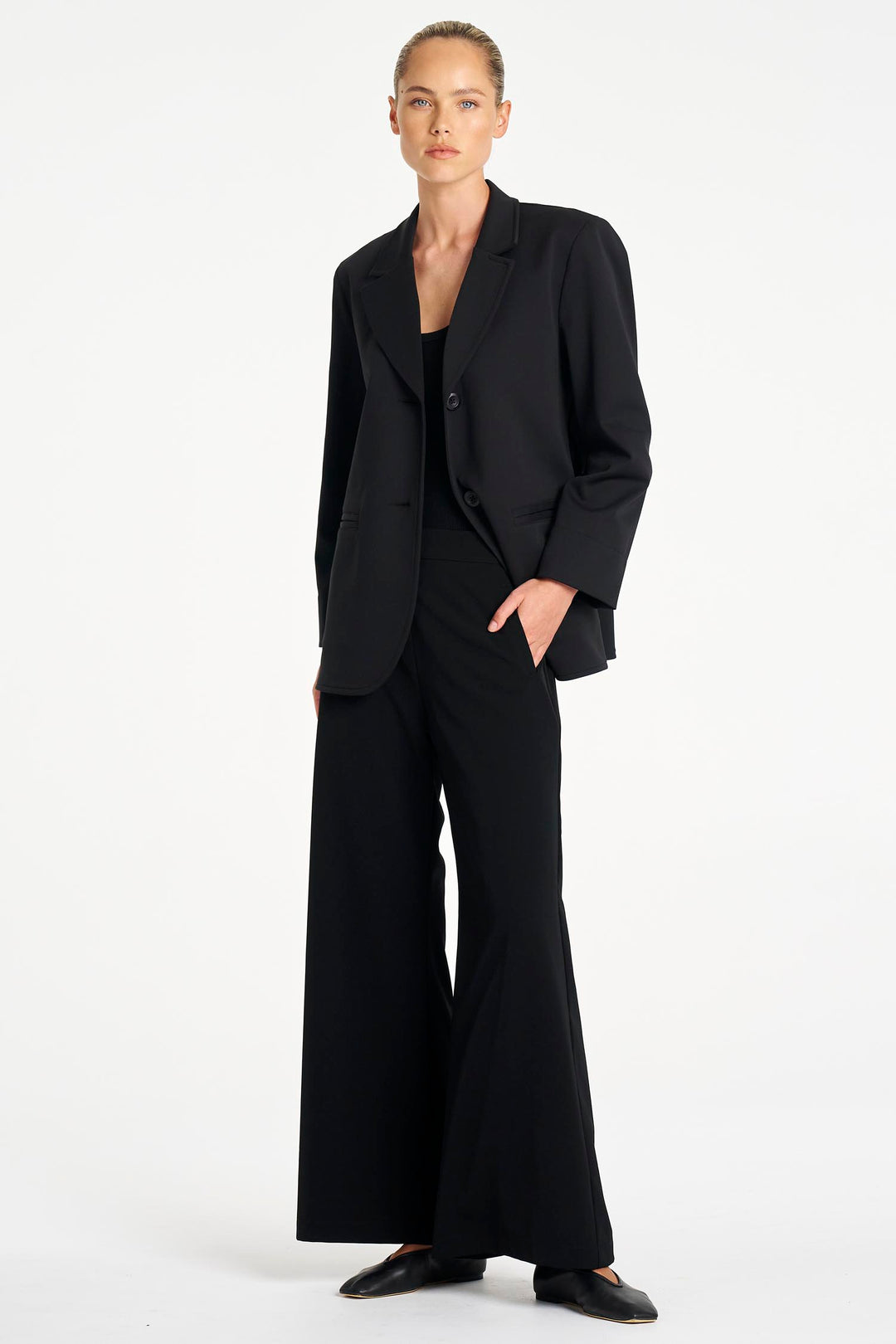 Utility Blazer in Black