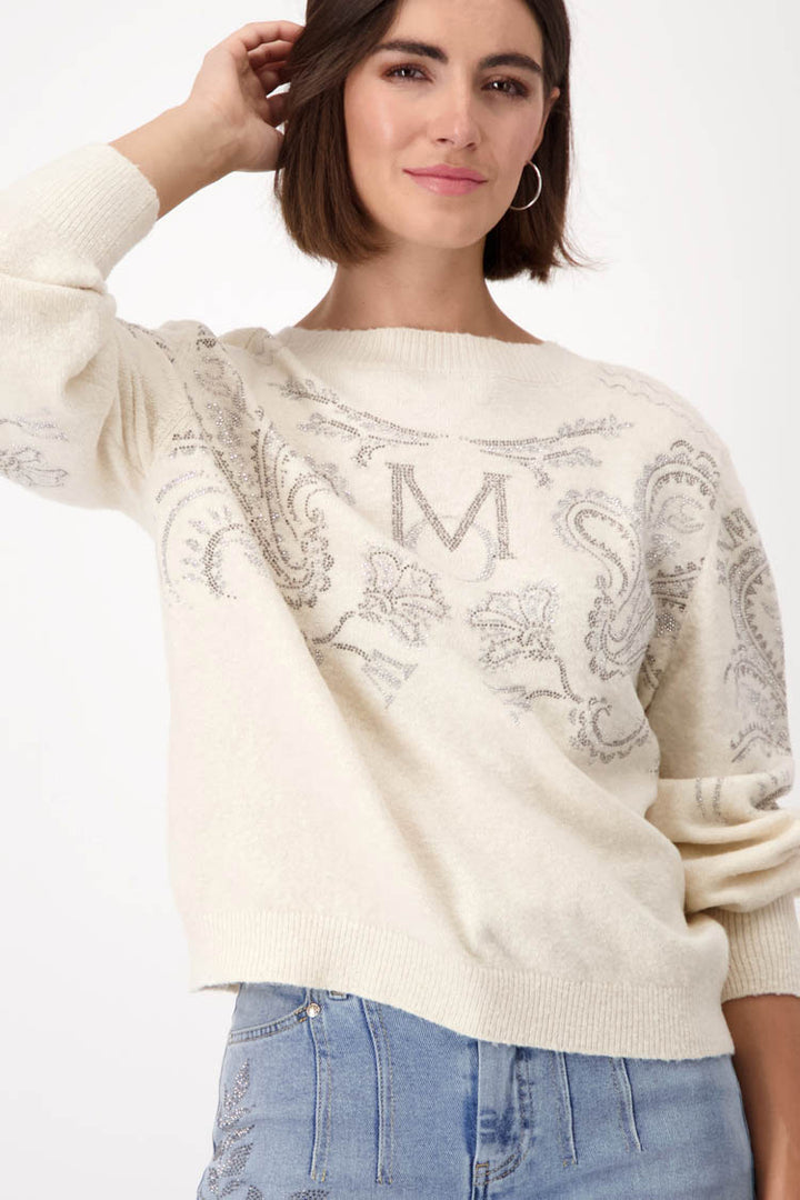 V-Neck Reversible Pullover in Sandshell