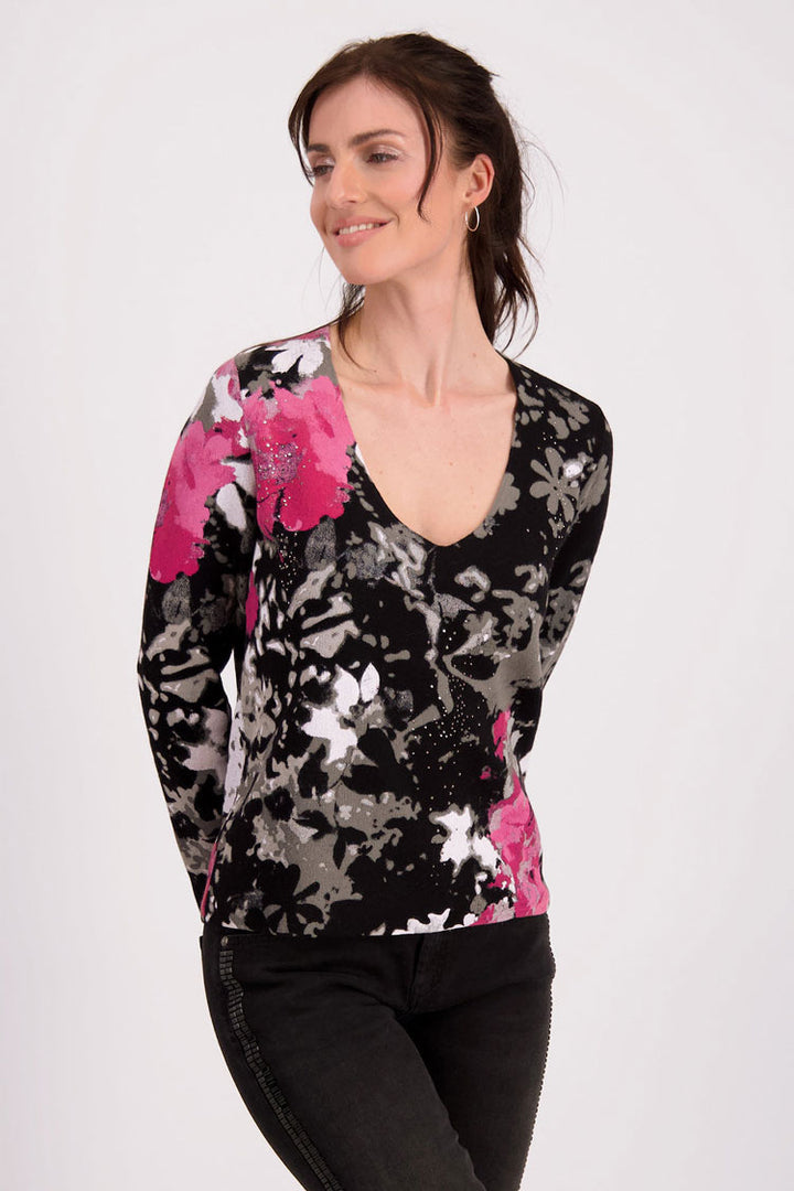 V-neck Floral Printed Jumper | FINAL SALE