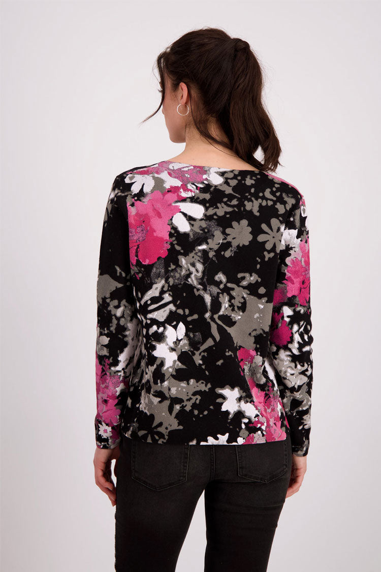 V-neck Floral Printed Jumper | FINAL SALE