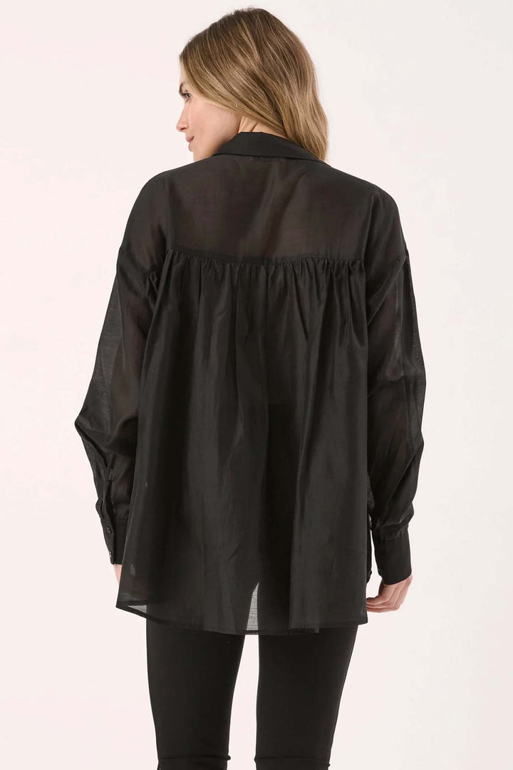 Val Oversized Shirt in Black