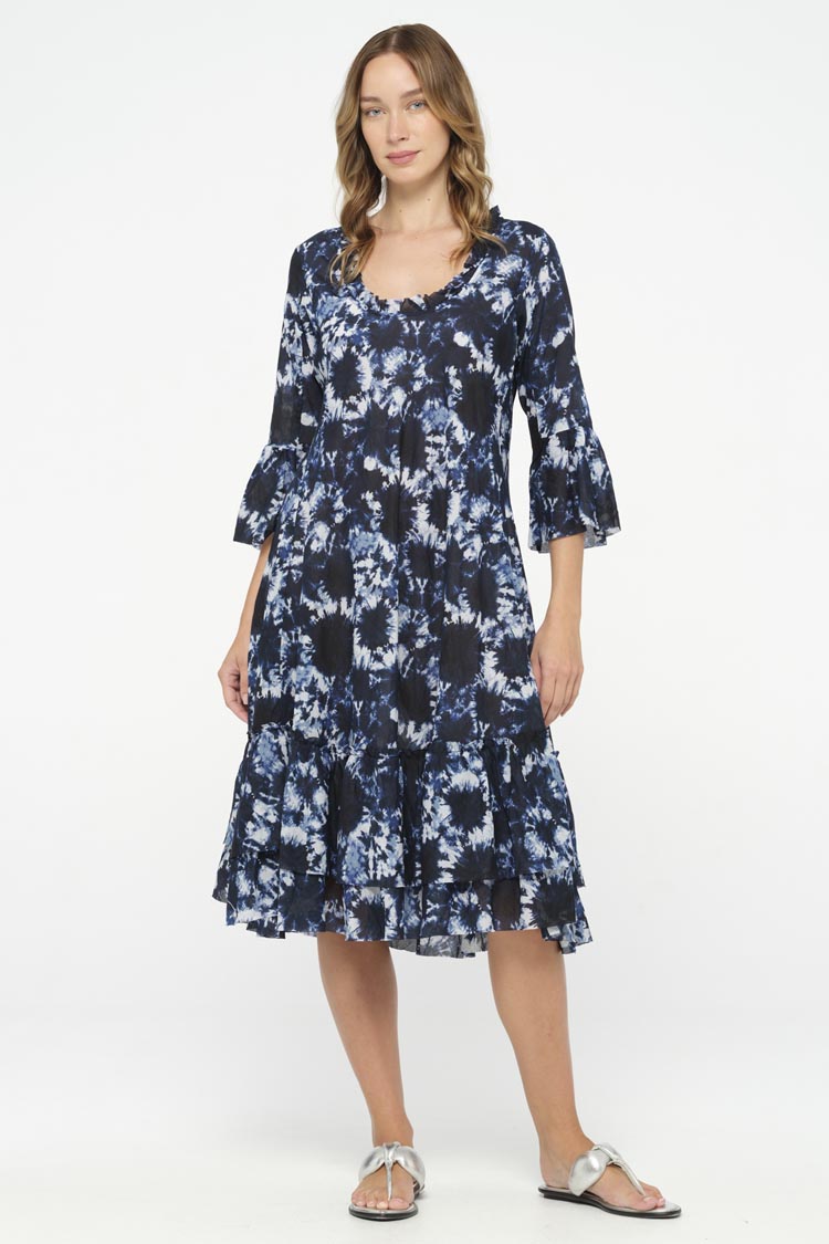 Valentina Dress in Shibori