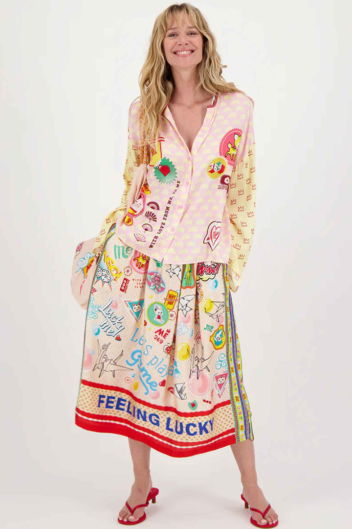 Vanessa Midi Skirt in Lucky Me