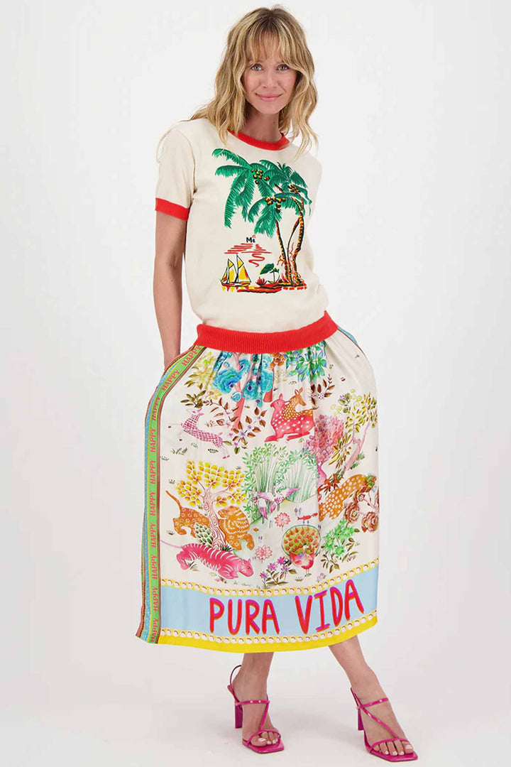 Vanessa Midi Skirt in Pura Vida