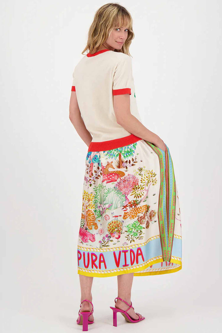 Vanessa Midi Skirt in Pura Vida