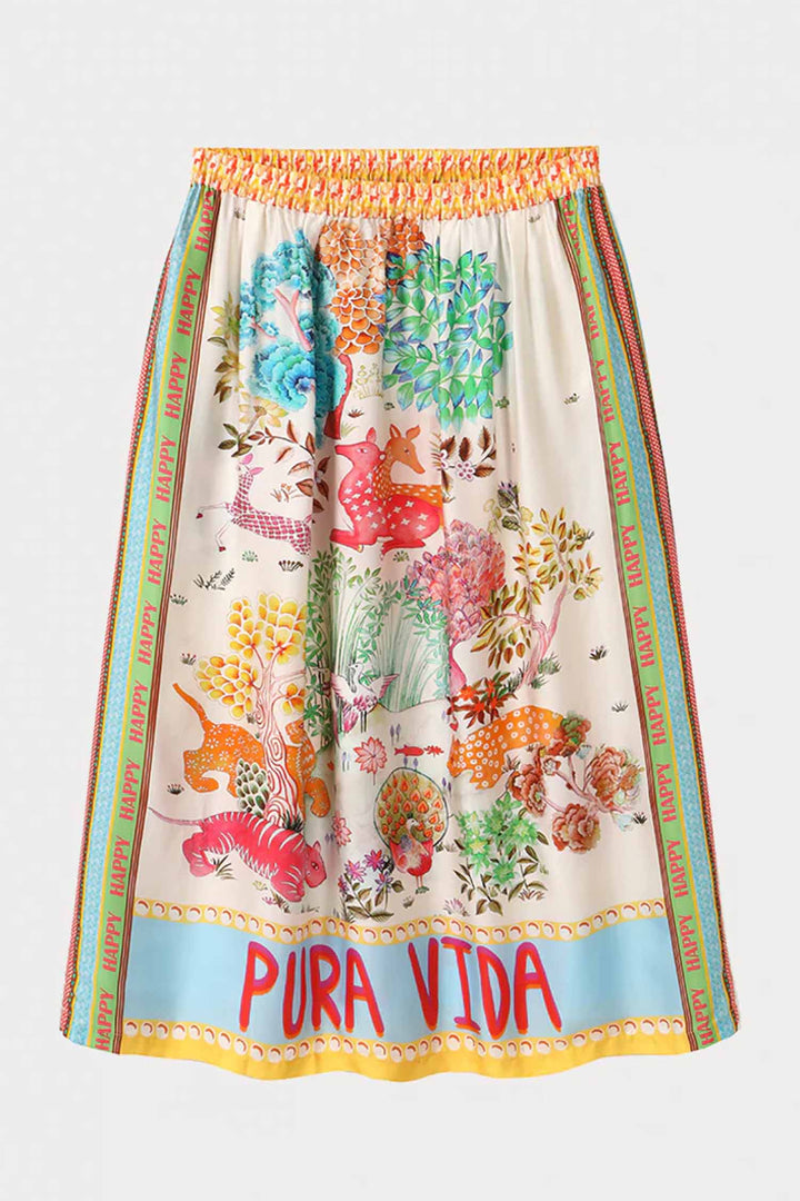 Vanessa Midi Skirt in Pura Vida