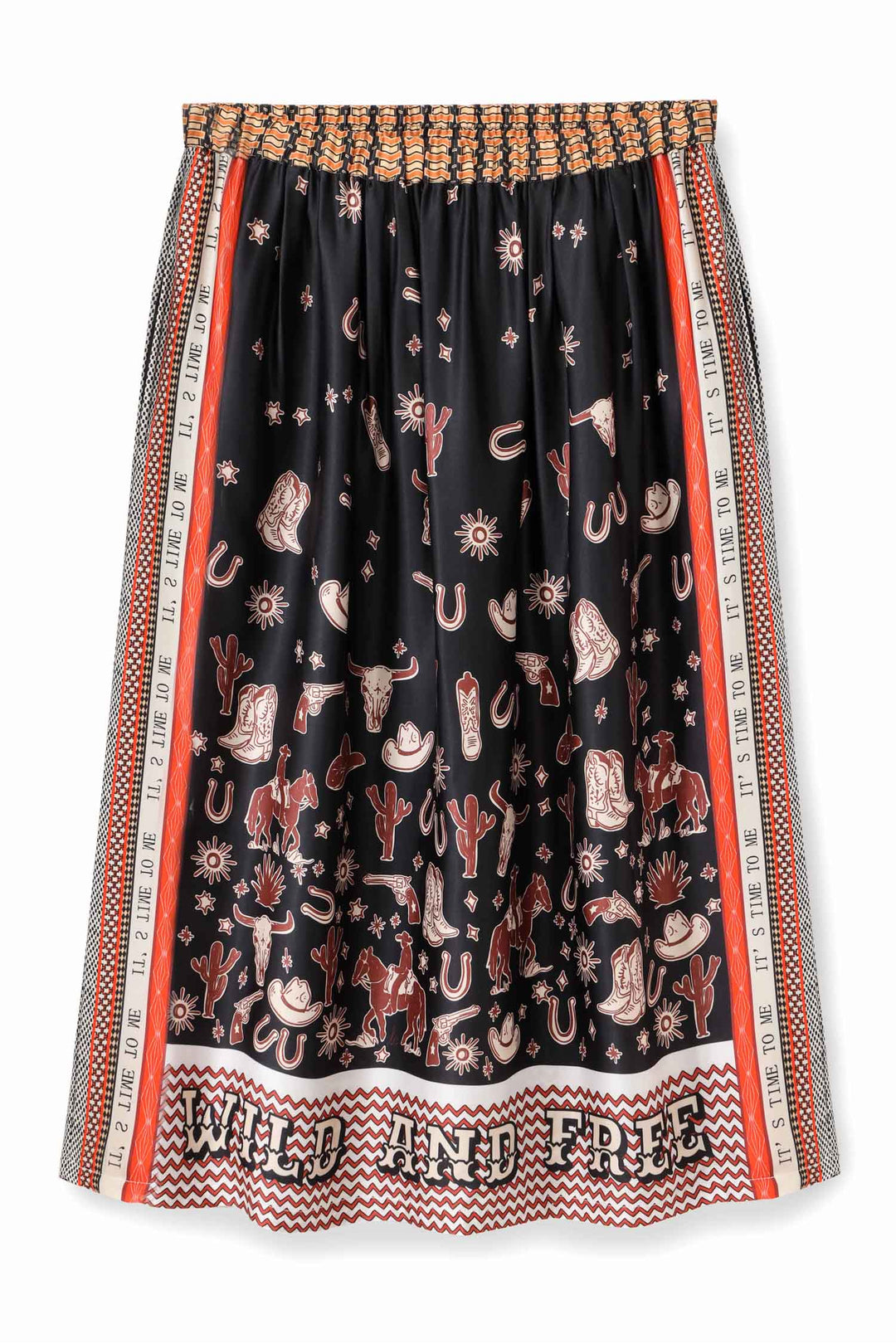 Vanessa Midi Skirt in Rodeo