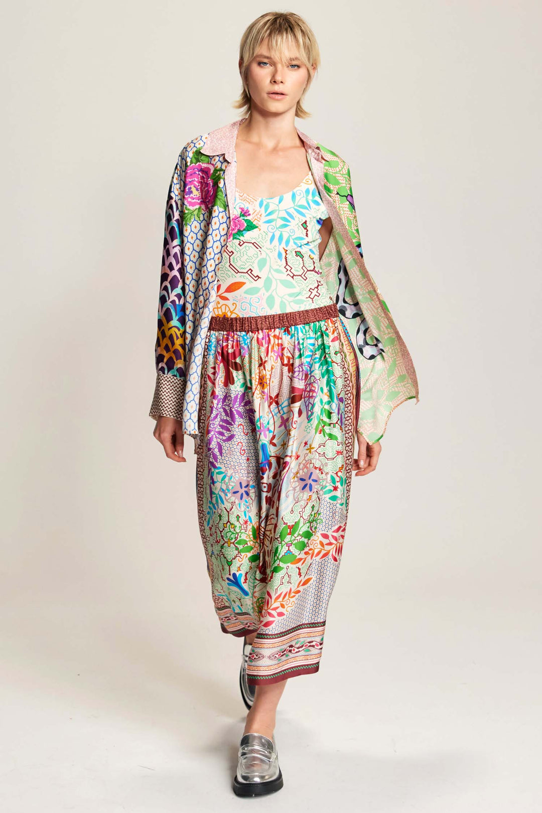 Vanessa Midi Skirt in Shipibo