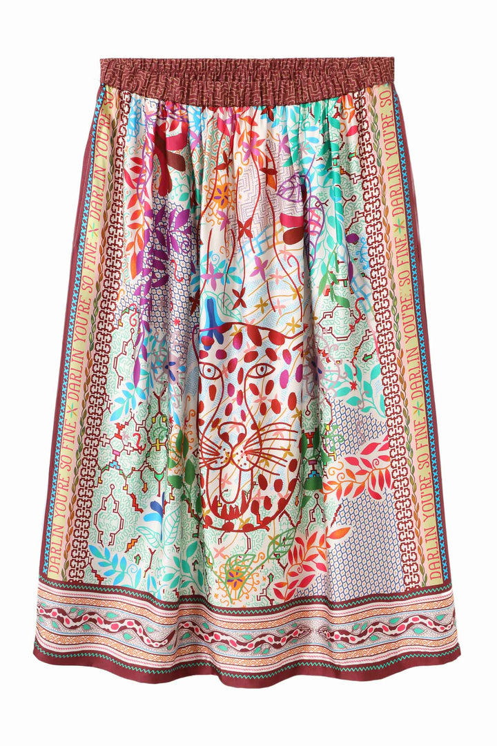 Vanessa Midi Skirt in Shipibo