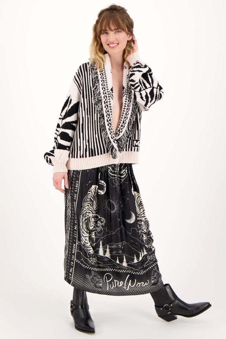 Vanessa Printed Midi Skirt in Magic