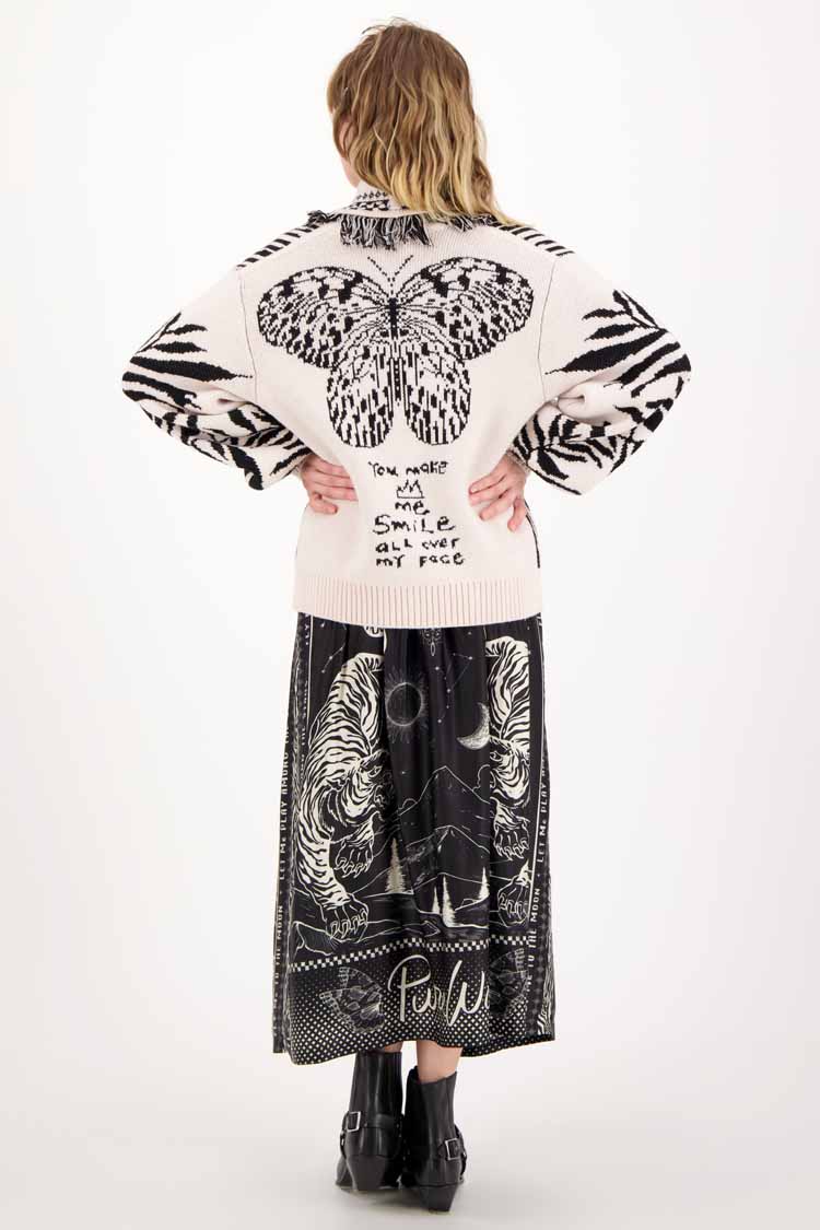 Vanessa Printed Midi Skirt in Magic
