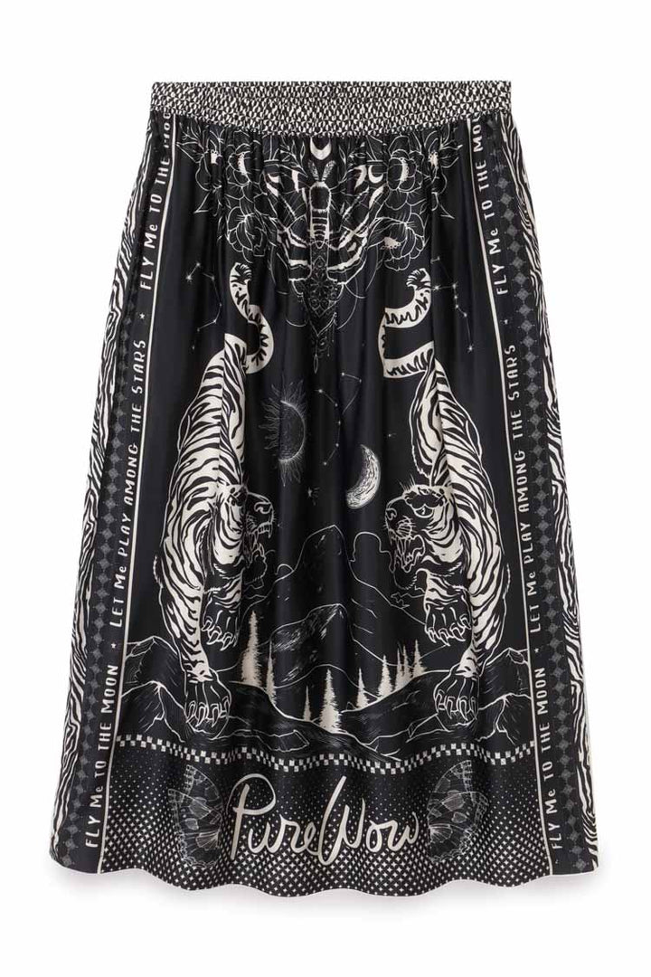 Vanessa Printed Midi Skirt in Magic