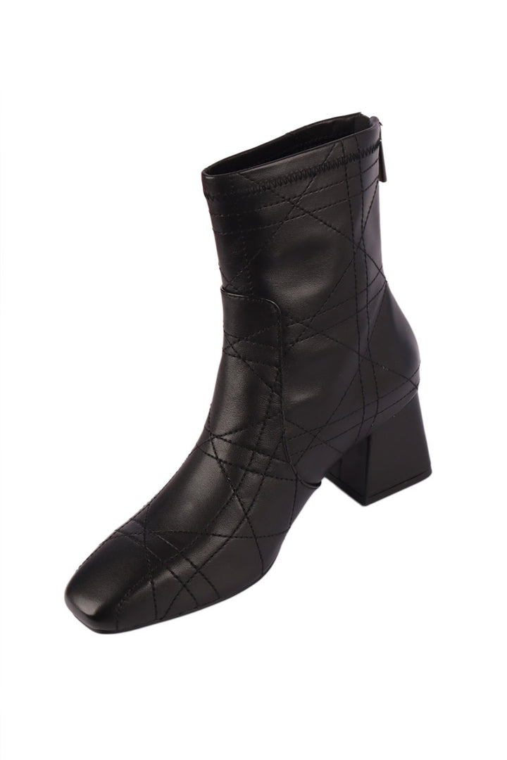 Vian Applique Leather Boots
