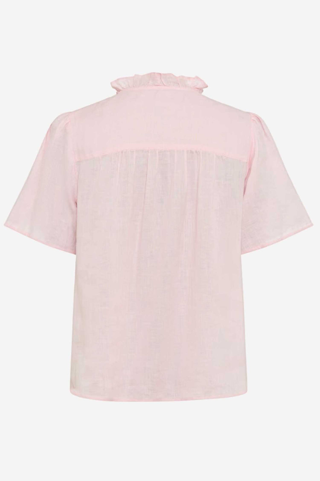 Vive Blouse w Frill in Dusty Rose