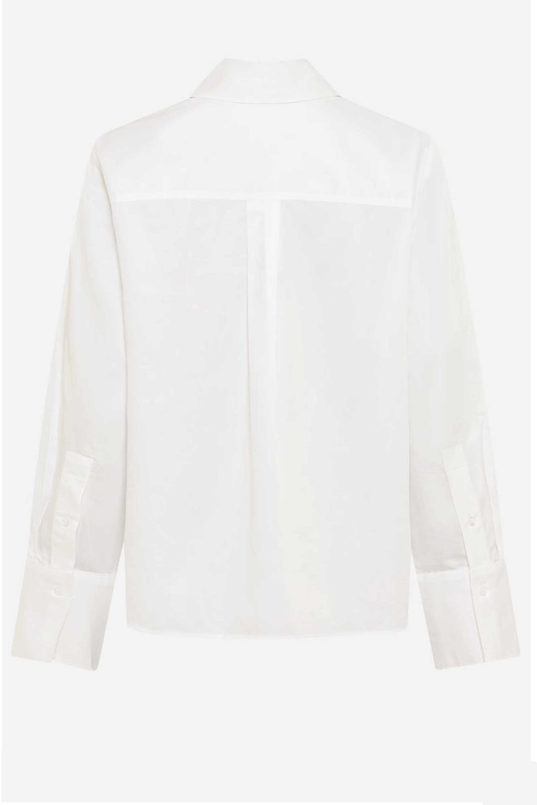 Vica Shirt w Contrast Stripe in White