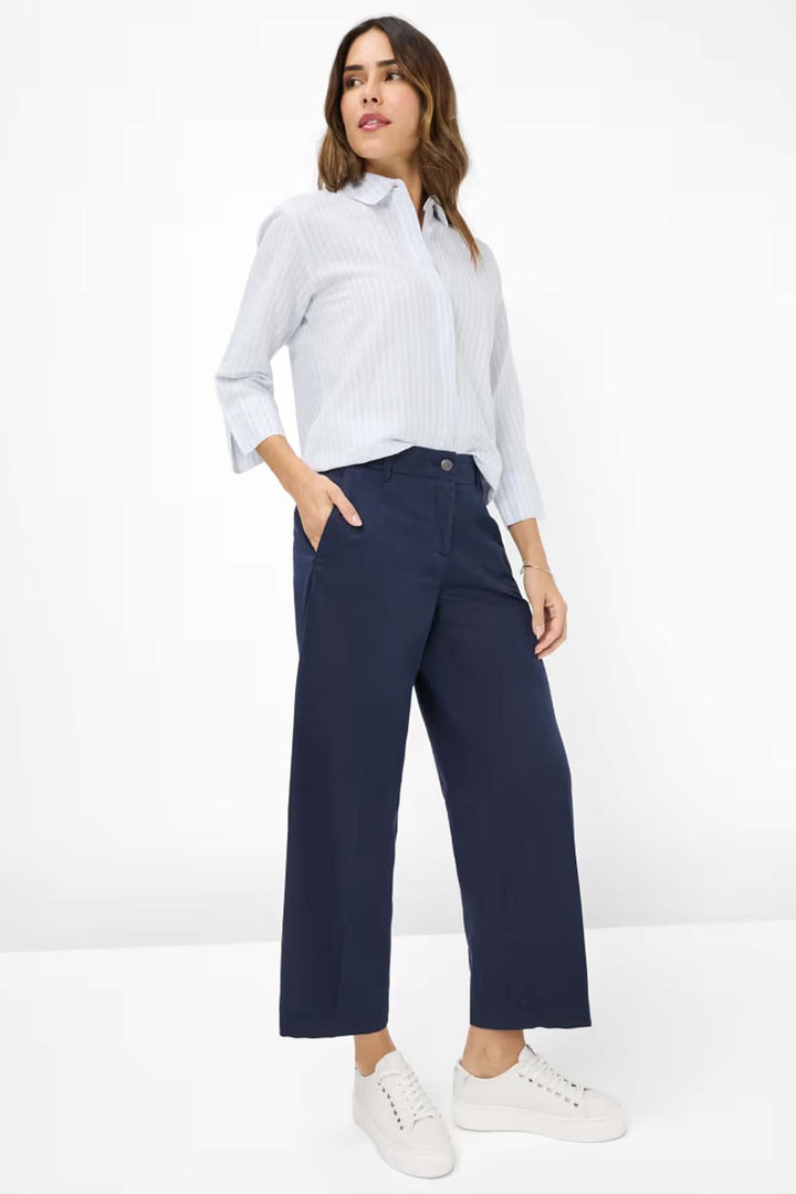 Vicki Button Up LS Collar Shirt Light Blue