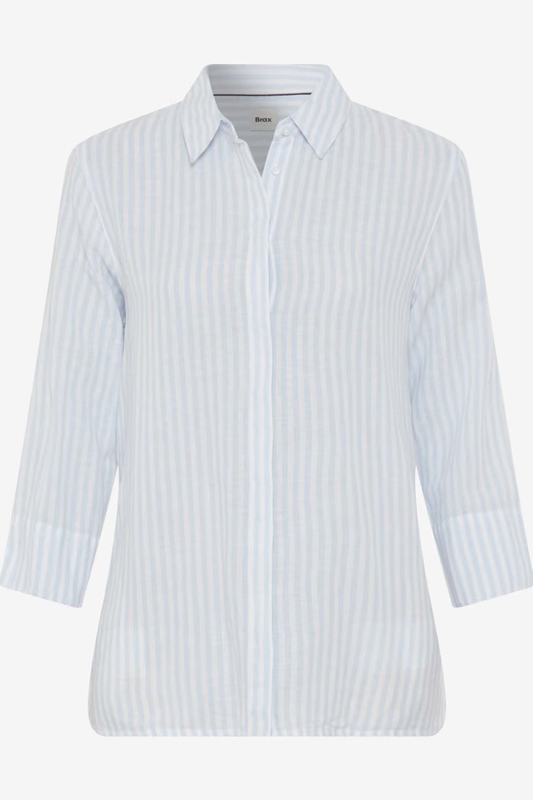Vicki Button Up LS Collar Shirt Light Blue