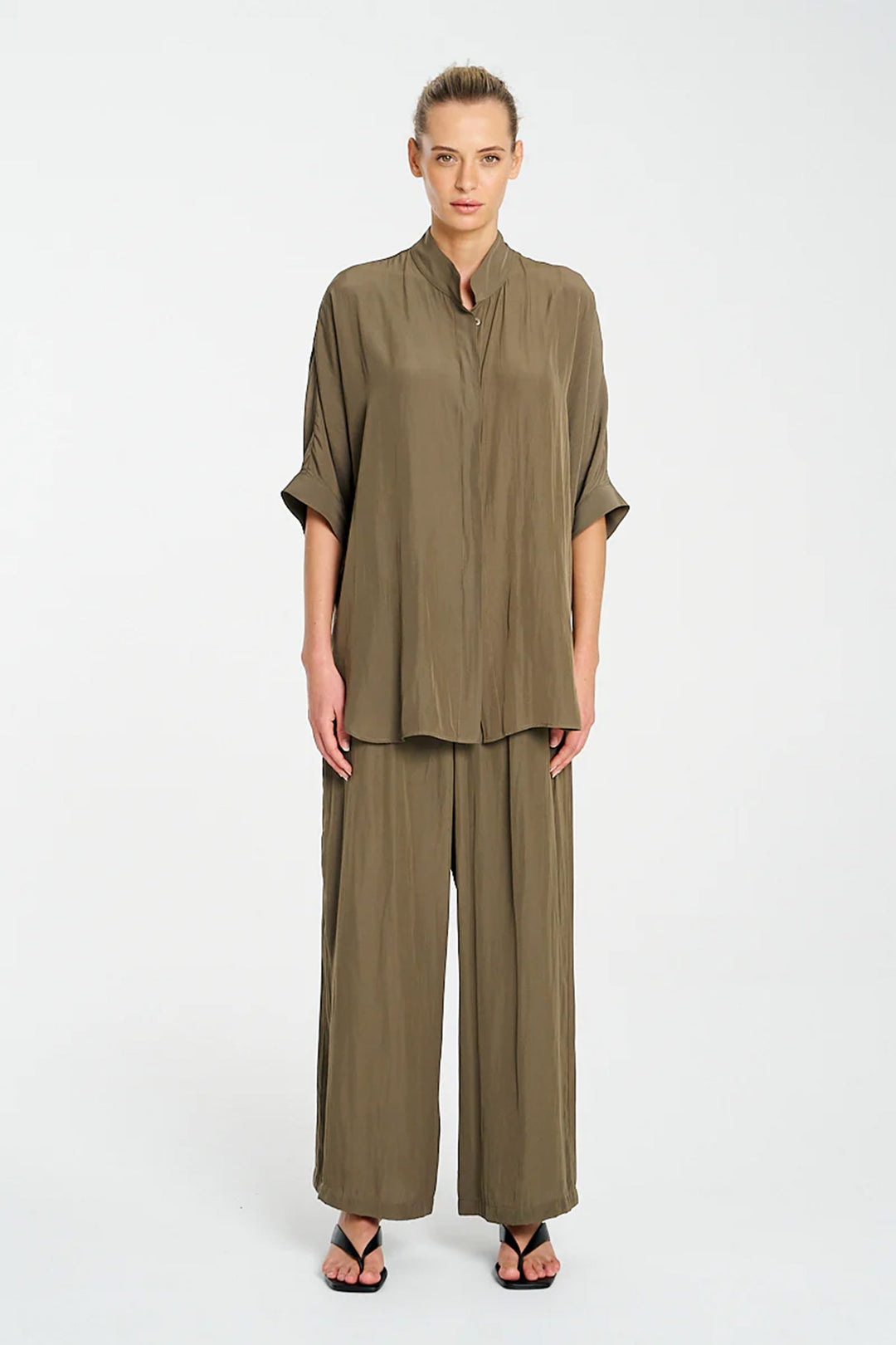 Villa Overshirt in Fossil