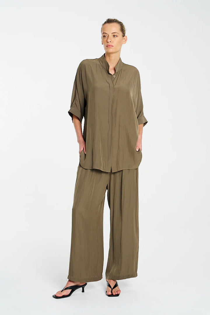Villa Overshirt in Fossil