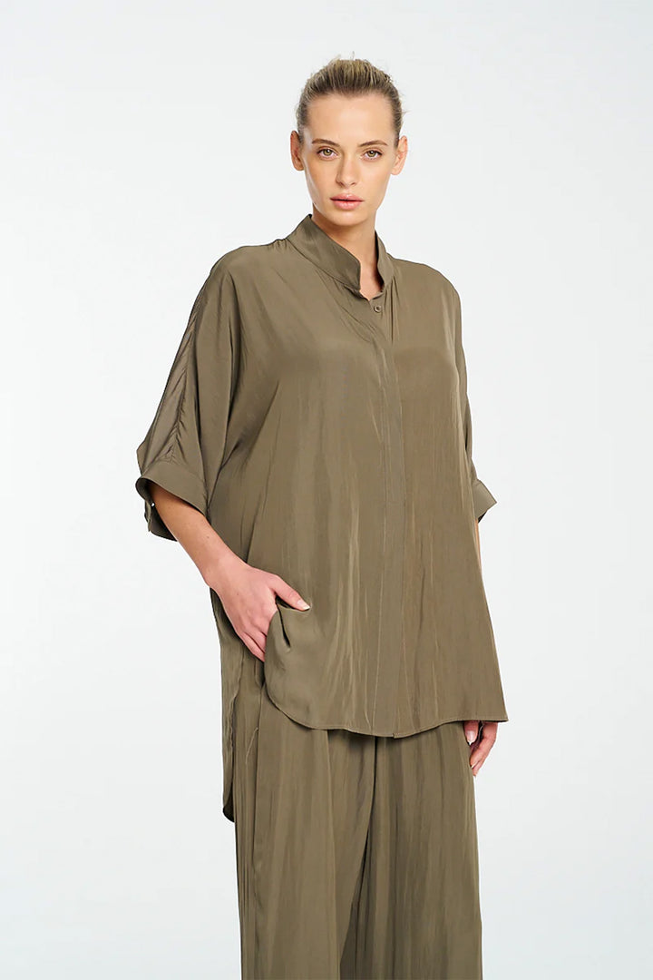 Villa Overshirt in Fossil