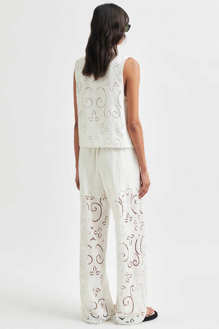 Vilma Lace Top in White