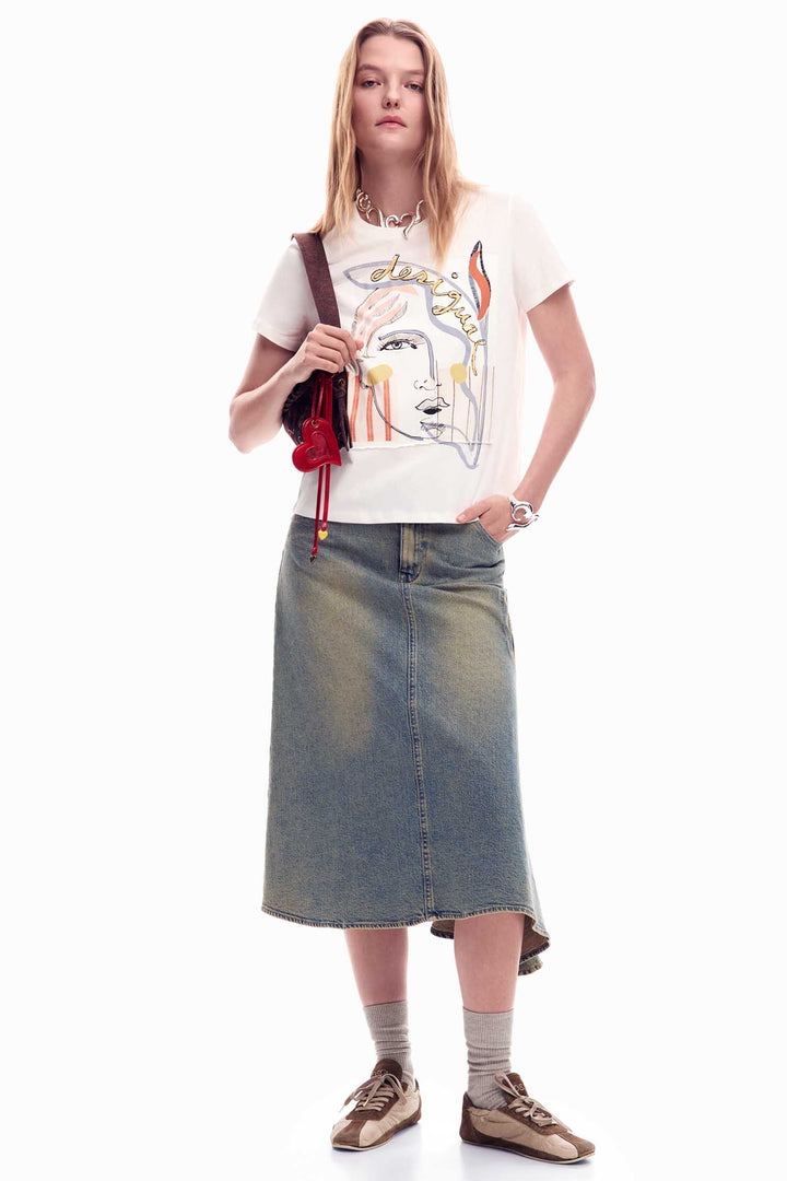Vilma T-Shirt in Blanco
