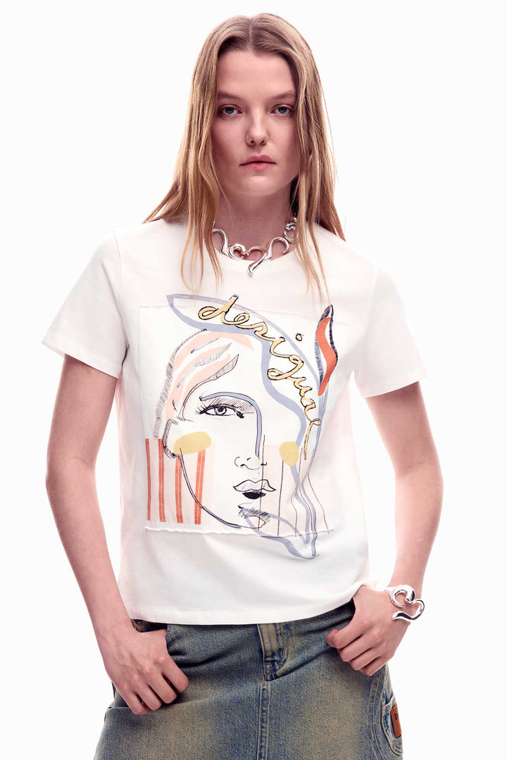 Vilma T-Shirt in Blanco
