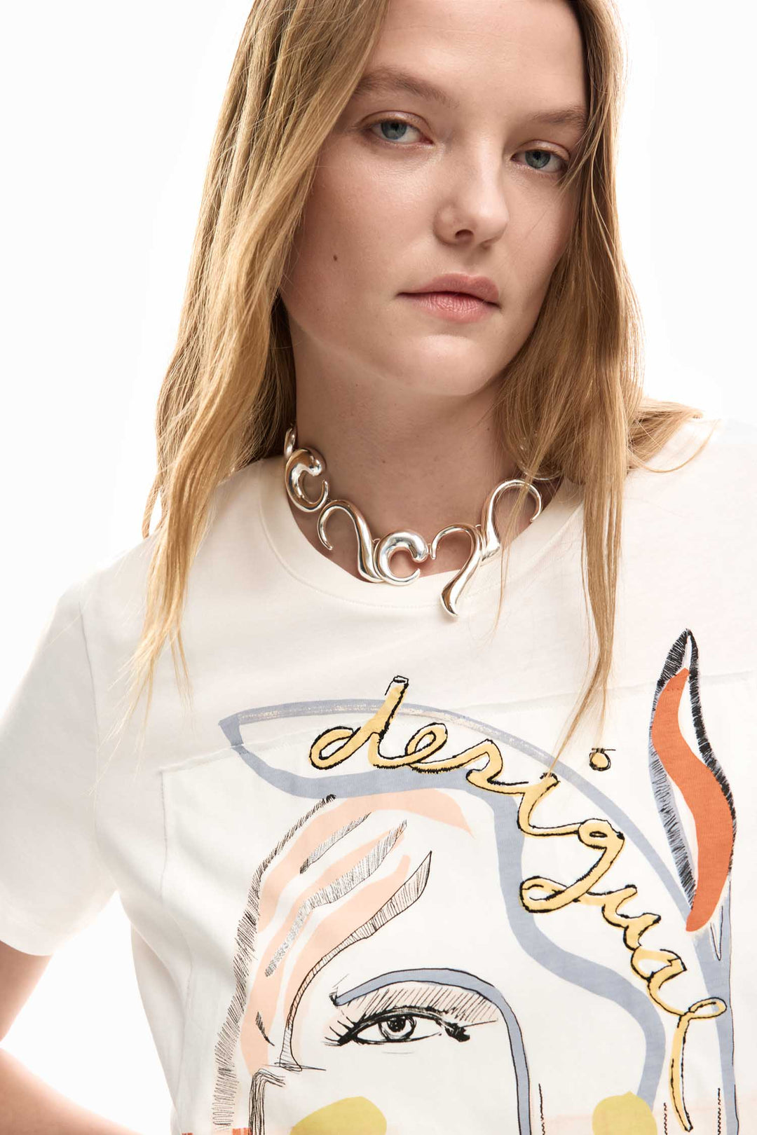 Vilma T-Shirt in Blanco