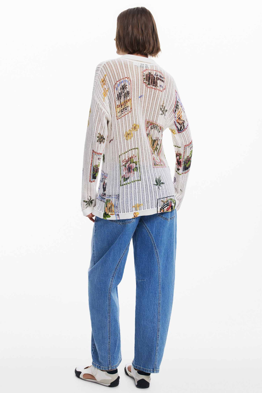 Vintage Stamp Cardigan
