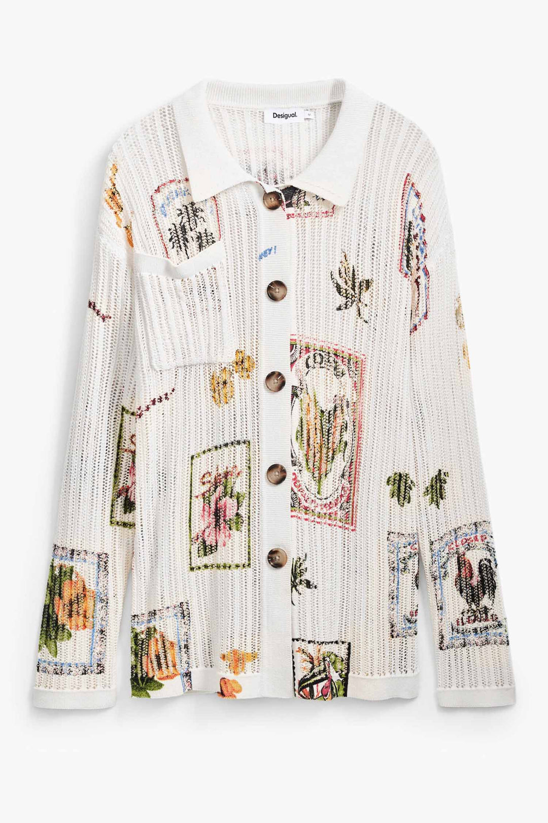 Vintage Stamp Cardigan