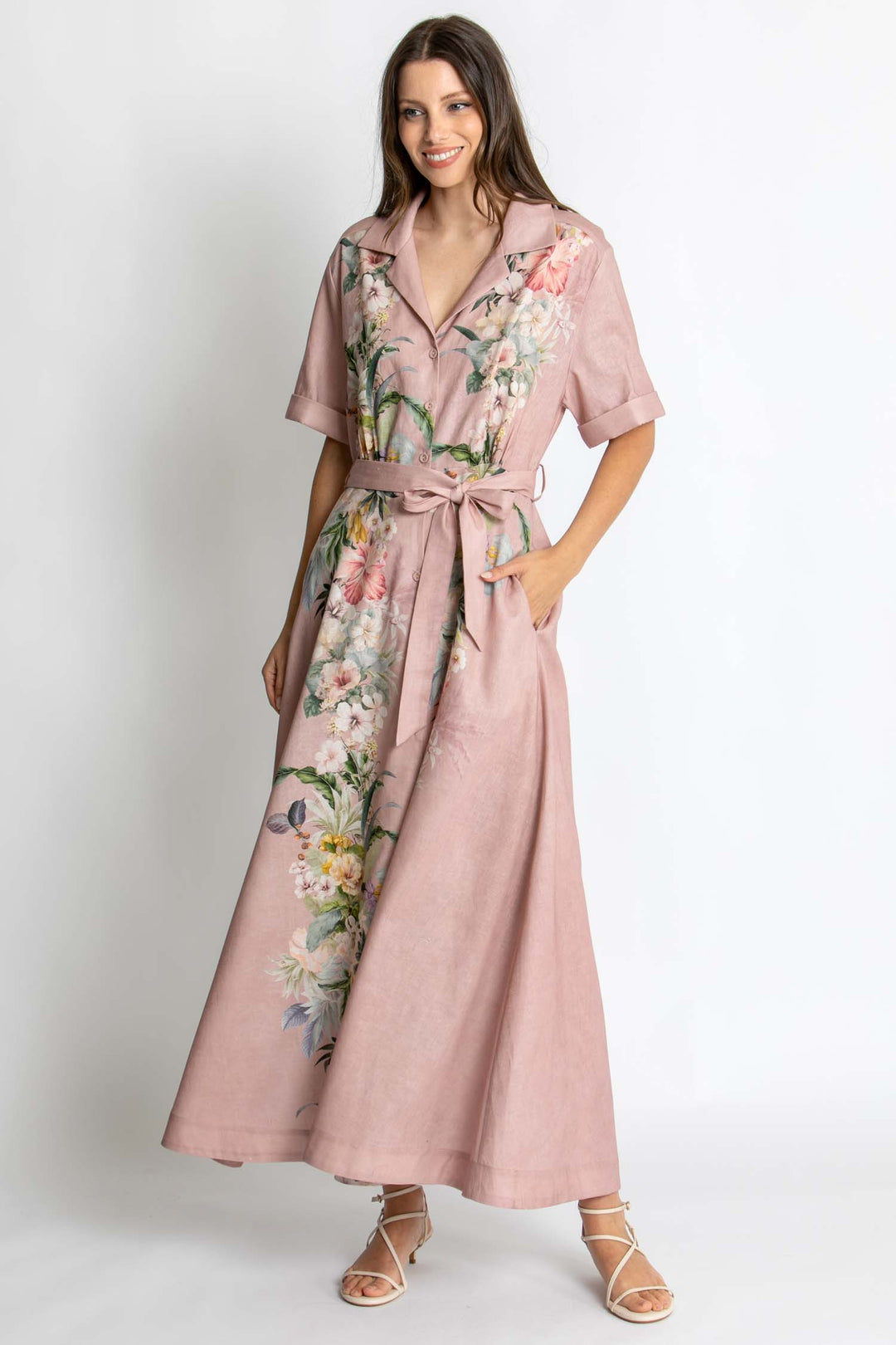 Violet Dress in Fleur Amour
