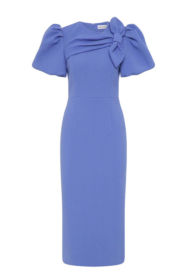 Violetta Midi Dress in Periwinkle Blue