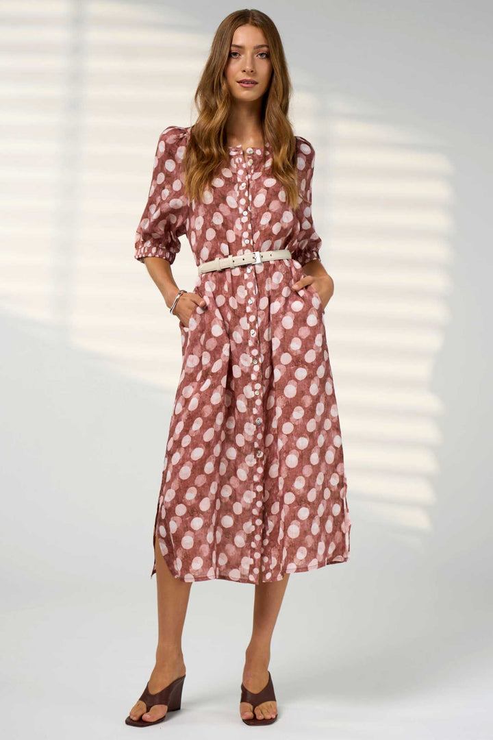 Vision Shirt Dress in Cocoa Multi