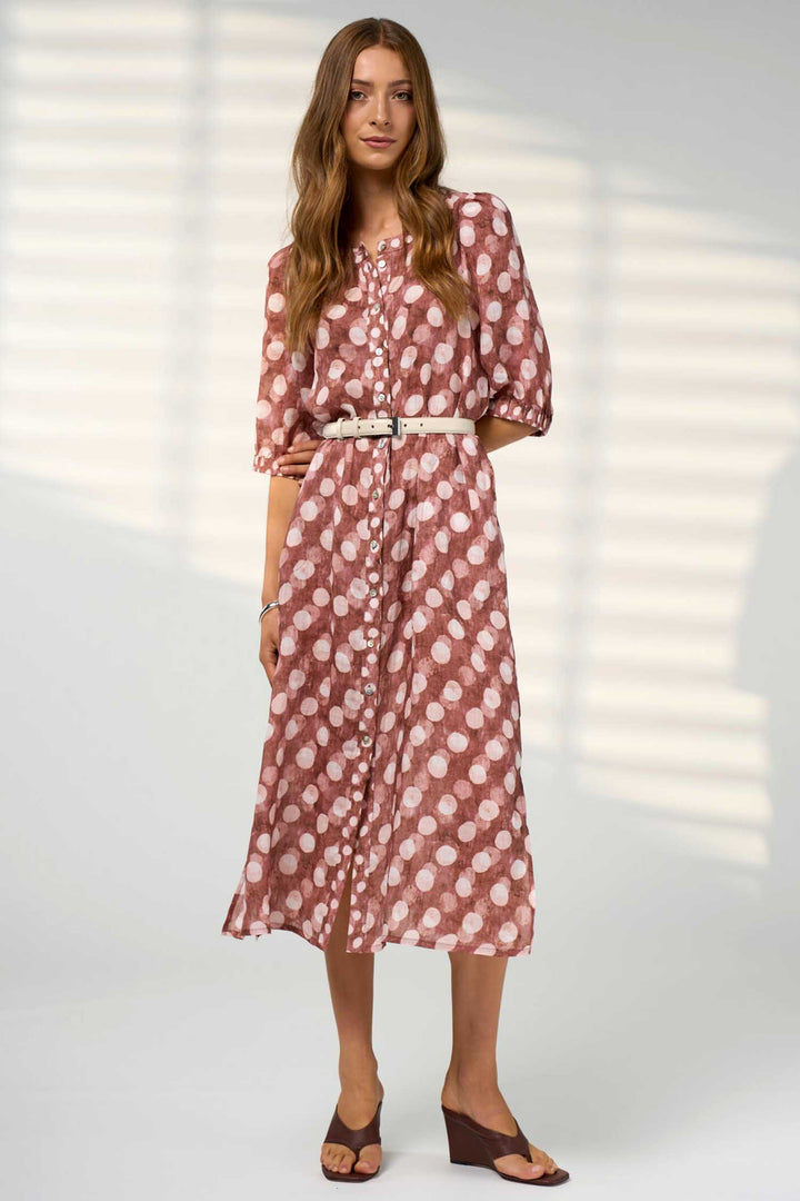 Vision Shirt Dress in Cocoa Multi