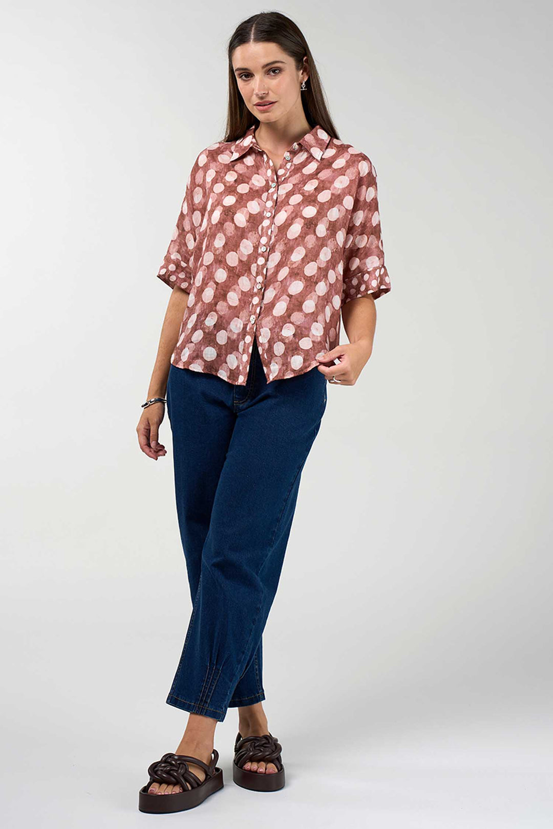 Vision Shirt in Cocoa Multi