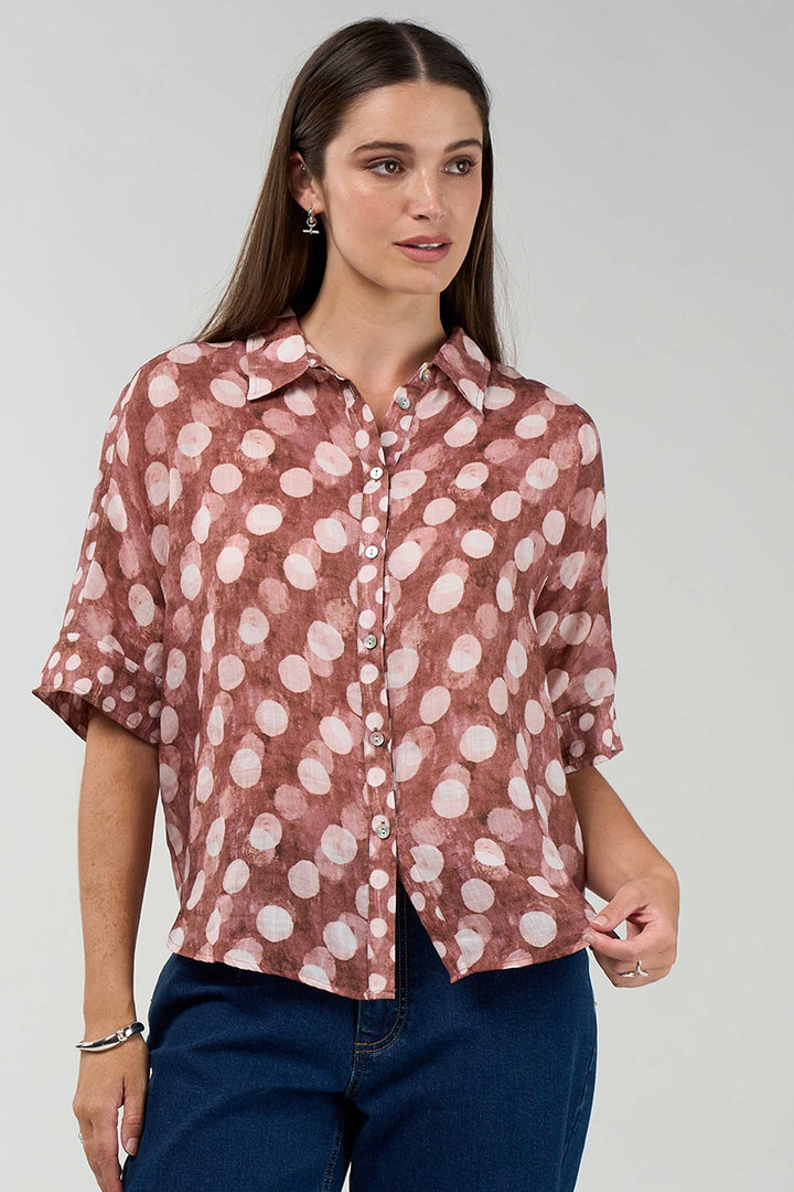 Vision Shirt in Cocoa Multi