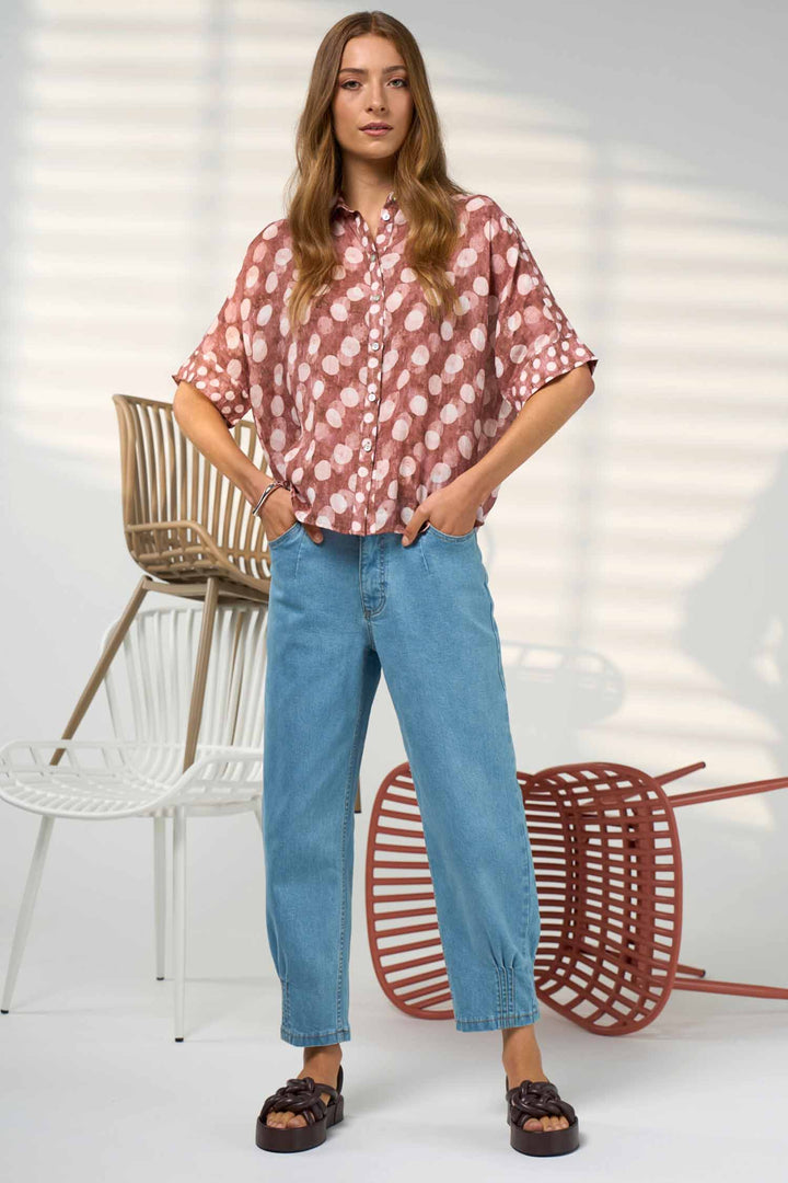 Vision Shirt in Cocoa Multi