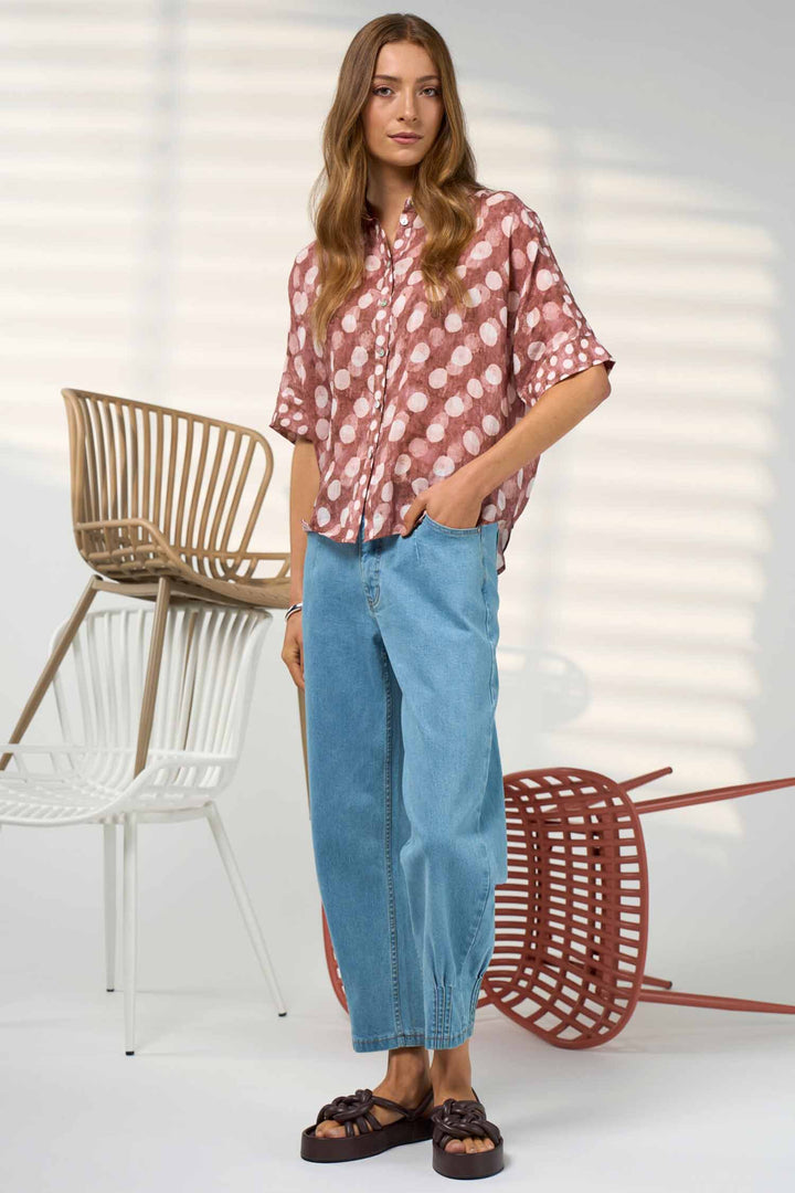 Vision Shirt in Cocoa Multi