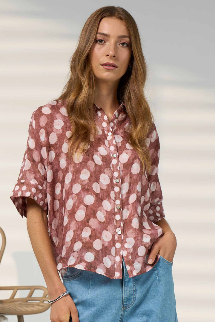 Vision Shirt in Cocoa Multi