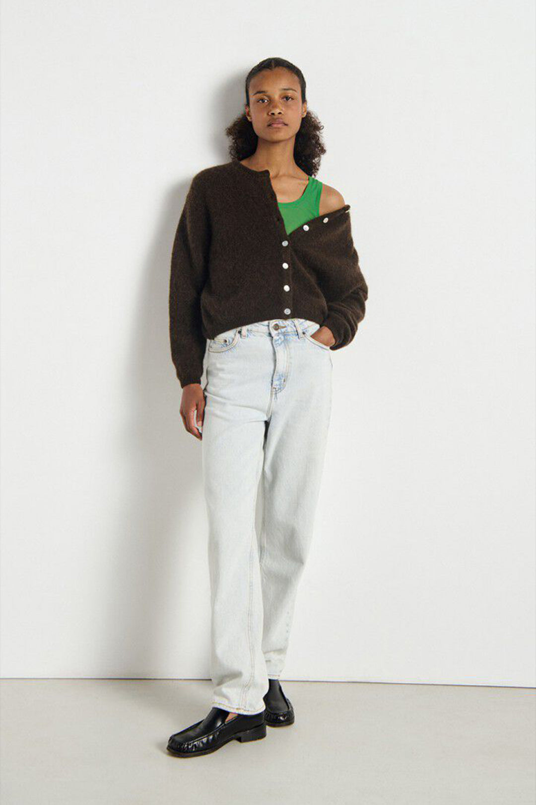 Vitow Cardigan in Coffee Melange