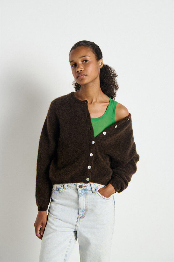 Vitow Cardigan in Coffee Melange